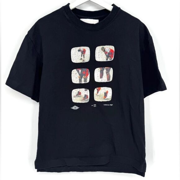 Air‎ Jordan Rare Sample T-Shirt “Crafted for Flight” Embroidered Patches Med - Picture 7 of 7
